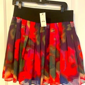 NWT multicolored flowy skirt